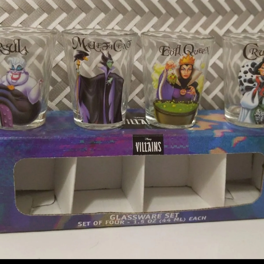 Disney Villains Shot Glasses